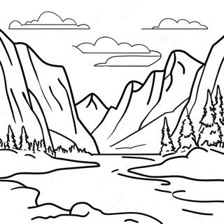 Pagina Para Colorir Das Majestosas Montanhas Rochosas 64711-53493