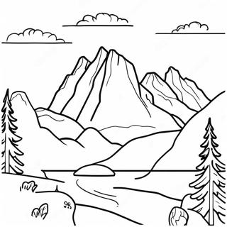 Pagina Para Colorir Das Majestosas Montanhas Rochosas 64711-53494