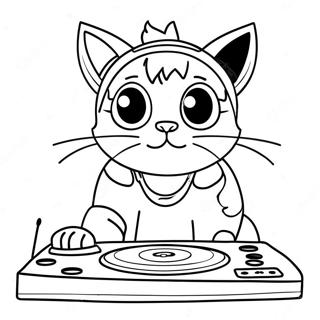 Pagina Para Colorir Do Dj Catnip 64720-53502