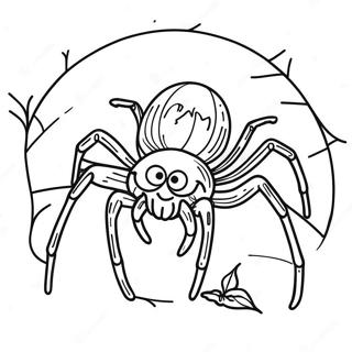 Pagina Para Colorir Aranha De Halloween 6474-5267