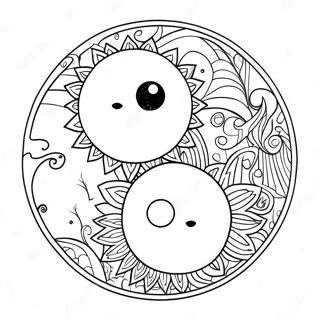 Pagina Para Colorir Do Sol E Da Lua Yin Yang 64810-53570