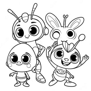 Pagina Para Colorir Dos Personagens Dos Beat Bugs 64830-53595