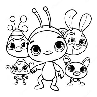 Pagina Para Colorir Dos Personagens Dos Beat Bugs 64830-53596