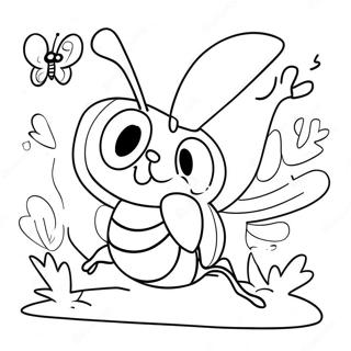 Pagina Para Colorir Do Jitterbug Dancando Beat Bugs 64831-53597