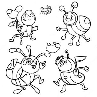 Pagina Para Colorir Do Jitterbug Dancando Beat Bugs 64831-53598