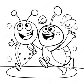 Pagina Para Colorir Do Jitterbug Dancando Beat Bugs 64831-53599