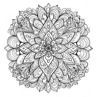 Pagina Para Colorir Do Mandala Fractal 64860-53607