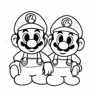 Pagina Para Colorir Bebe Mario E Luigi 64880-53631