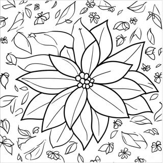 Pagina Para Colorir Poinsettia De Natal 64920-53664