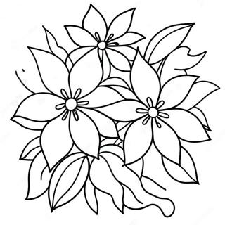 Pagina Para Colorir Arranjo Festivo De Poinsettia 64921-53667