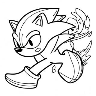 Pagina Para Colorir Sonic The Hedgehog Acelerando 64931-53671