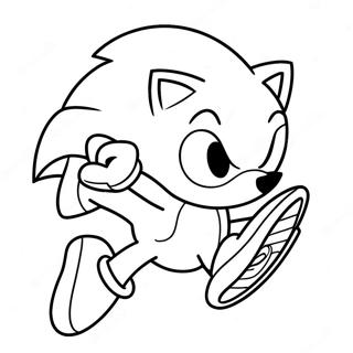 Pagina Para Colorir Sonic The Hedgehog Acelerando 64931-53672