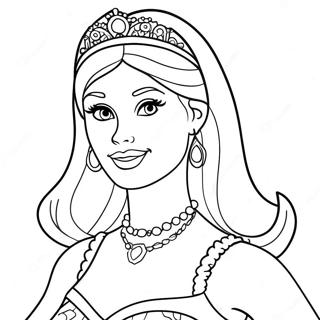 Pagina Para Colorir Da Princesa Barbie 65020-53739