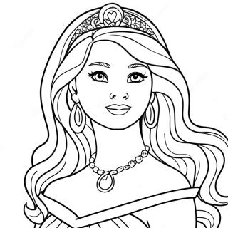 Pagina Para Colorir Da Princesa Barbie 65020-53740