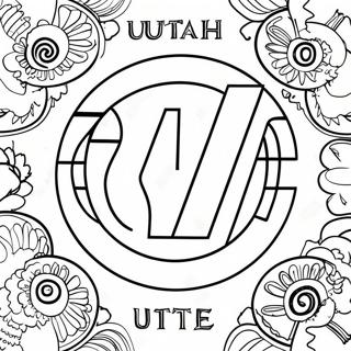 Pagina Para Colorir Do Logo Utah Utes 65060-53779