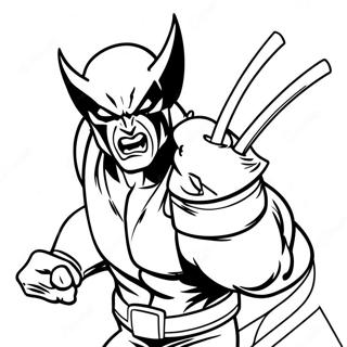 Pagina Para Colorir Do Wolverine Kid 65090-53794