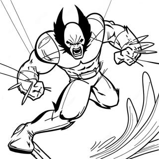 Pagina Para Colorir Do Wolverine Em Acao 65091-53799