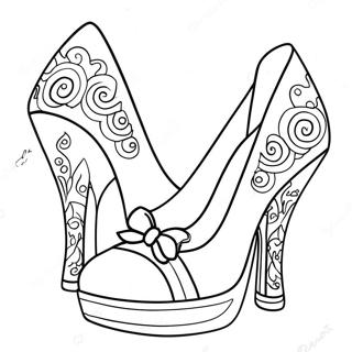 Pagina Para Colorir Sapatos De Menina Fofos 65190-53870