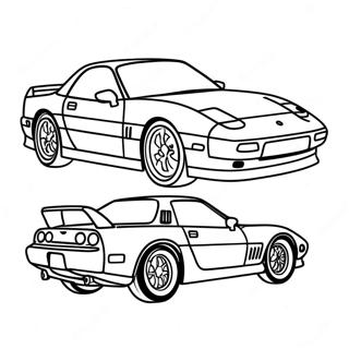 Pagina Para Colorir Do Carro Esportivo Rx7 65240-53915