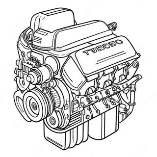 Pagina Para Colorir Do Motor Turbo Do Rx7 65241-53917