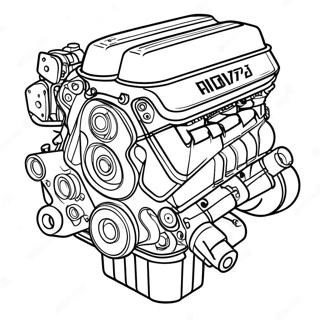 Pagina Para Colorir Do Motor Turbo Do Rx7 65241-53918