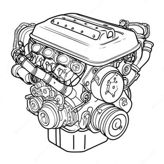 Pagina Para Colorir Do Motor Turbo Do Rx7 65241-53920