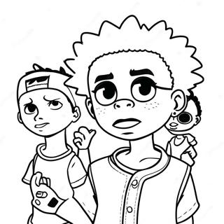 Pagina Para Colorir Boondocks 6524-5308