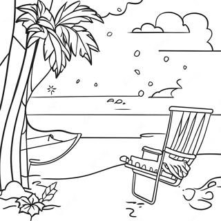 Pagina Para Colorir Da Cena Tropical De Natal 65270-53934