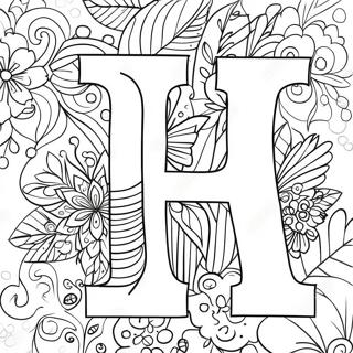 Pagina Para Colorir Da Letra H Feliz 652-524