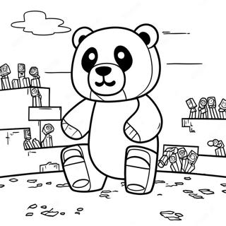 Panda Do Minecraft Páginas Para Colorir