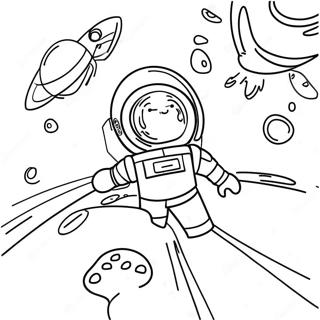 Pagina Para Colorir Aventura Espacial Colorida 65451-54088