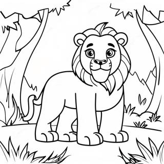 Pagina Para Colorir Do Alex O Leao Em Aventura Na Selva 65531-54140