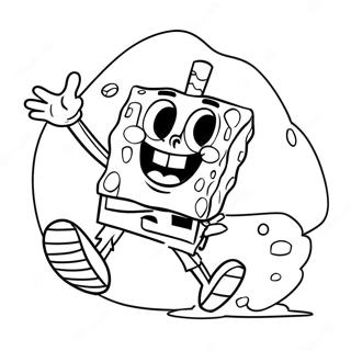 Paginas Para Colorir Do Spongebob Chutando A Bola 65541-54146