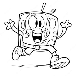 Paginas Para Colorir Do Spongebob Chutando A Bola 65541-54148