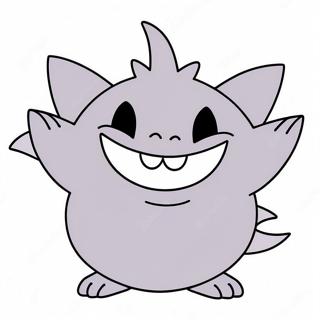 Pagina Para Colorir Gengar Fofo Com Um Grande Sorriso 6555-5336