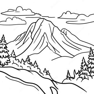 Pagina Para Colorir Das Montanhas Majestosas Cobertas De Neve 65681-54261