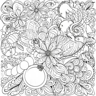 Pagina Para Colorir Padroes De Zentangle De Natal 65740-54299