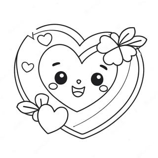 Pagina Para Colorir Coracao Kawaii De Dia Dos Namorados 65750-54343