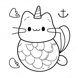 Pagina Para Colorir Pusheen Sereia 65760-54315