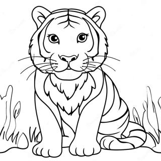 Pagina Para Colorir Do Tigre De Bengala 65790-54347