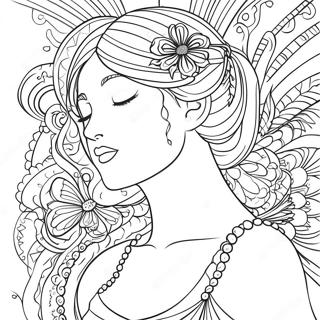 Pagina Para Colorir Da Graca Elegante 65801-54362