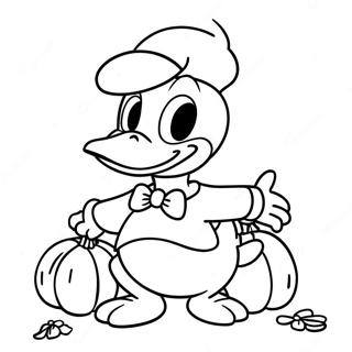 Pagina Para Colorir Do Pato Donald No Halloween 65820-54382