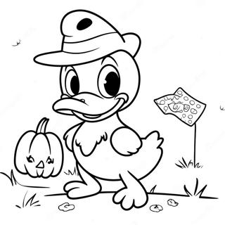 Pagina Para Colorir Do Pato Donald No Halloween 65820-54384