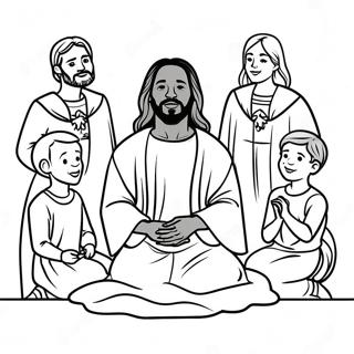 Pagina Para Colorir Do Jesus Negro Com Criancas 65871-54415