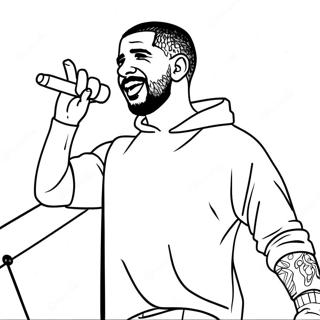 Pagina Para Colorir Do Drake Cantando No Palco 6595-5365