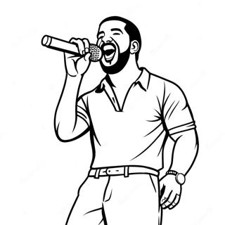 Pagina Para Colorir Do Drake Cantando No Palco 6595-5366