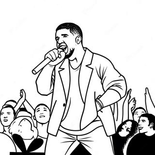 Pagina Para Colorir Do Drake Cantando No Palco 6595-5367