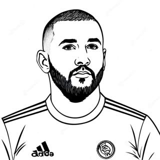 Benzema Páginas Para Colorir