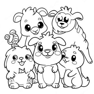 Pagina Para Colorir Dos Personagens Macios Dos Pajanimals 66051-54570