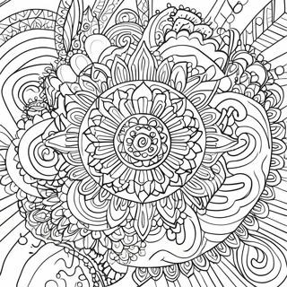 Pagina Para Colorir Mandala Trippy Chakra 66070-54562